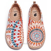 uin Sunshine in Morocco Damen Painted Slip On Schuhe Lässiger Reiseschuhe Segelschuhe Leicht Loafer Schuhe Canvas（40.5）
