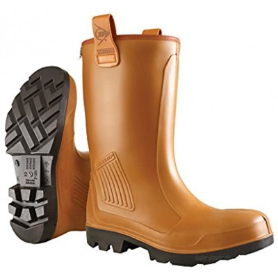 Dunlop Protective Footwear Purofort Rig-Air full safety Unisex-Erwachsene Gummistiefel Braun 39 EU