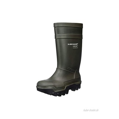 Dunlop Protective Footwear Unisex-Erwachsene Purofort Thermo+ Full Safety Gummistiefel Grün Medium