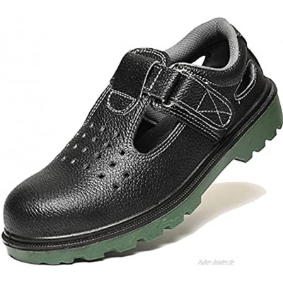 meng Sicherheitsschuhe Herren Damen Arbeitsschuhe Leicht Sportlich Sneaker Schutzschuhe mit Stahlkappe Color : Black Size : 37