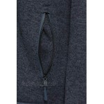FLM Strickjacke Strickjacke Herren Strickjacke 1.0 Freizeitbekleidung Strick Jacke farblich abgesetztes warmes Innenfleece Reißverschluss-Außentaschen