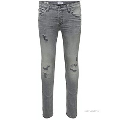 ONLY & SONS Male Slim Fit Jeans ONSLoom Grey