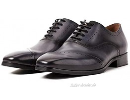 MIMIOOORE Handgemachte Sommer Neue Männer Bullock Herrenschuhe Europa und der Derby Schuhe Lederschuhe Retro USA Color : Black Size : 39-EU