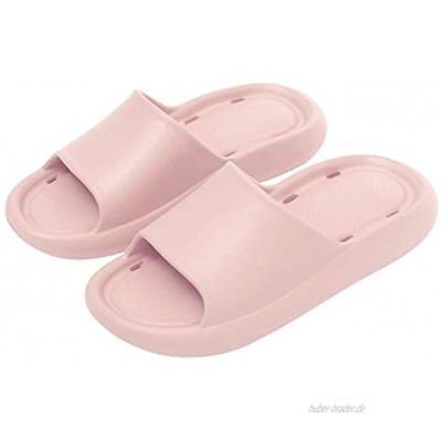 Heflashor Herren Damen Badeschuhe Hausschuhe Sommer Bequem Ultraweiche Slippers Einfarbrig Anti-Rutsch Pantoffeln Schlappen